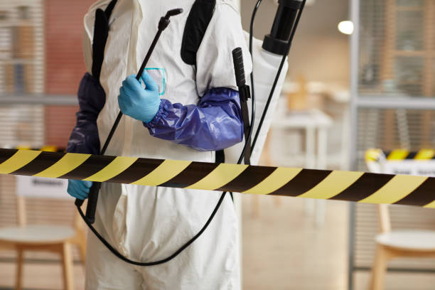 Professional Biohazard Cleanup technician working in Short Hills, NJ